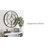 Karns 30" W Metal Wall Mirror with Geometric Overlay-26871507