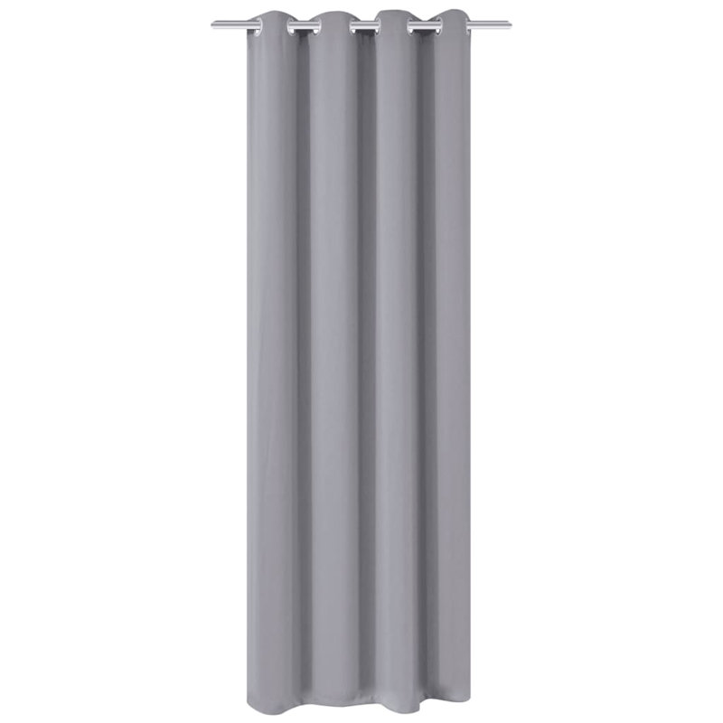 Bacall Blackout Curtain Single Panel, Grey