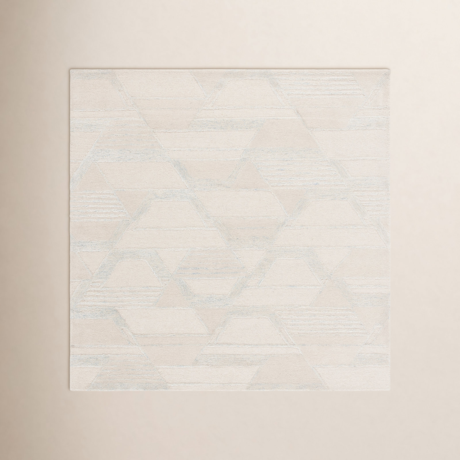 Kyrie Hand-Tufted Abstract Rug, Square 6'