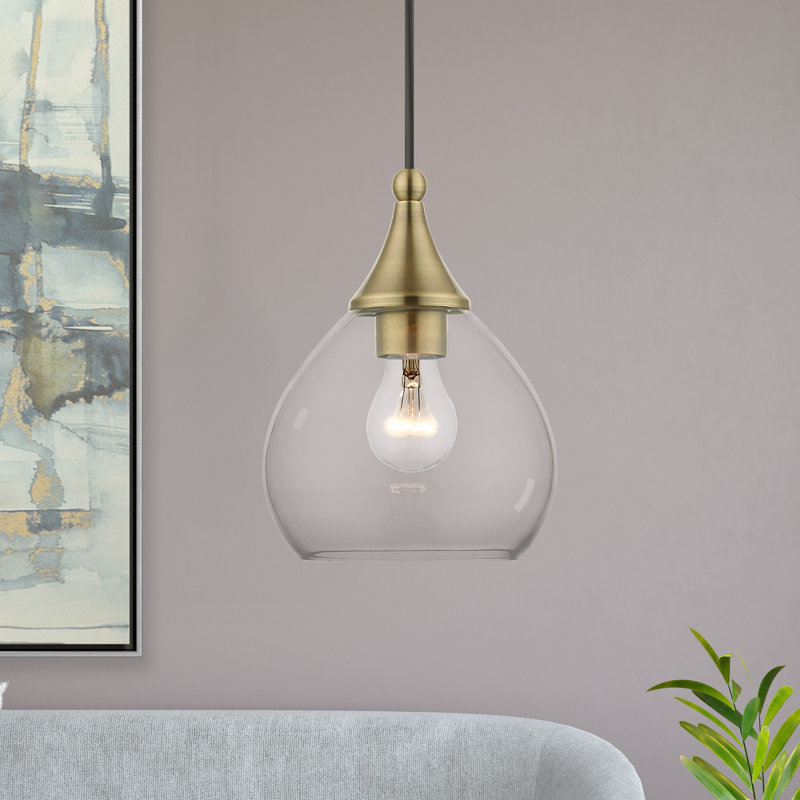 Dollye 1 - Light Single Pendant, Antique Brass