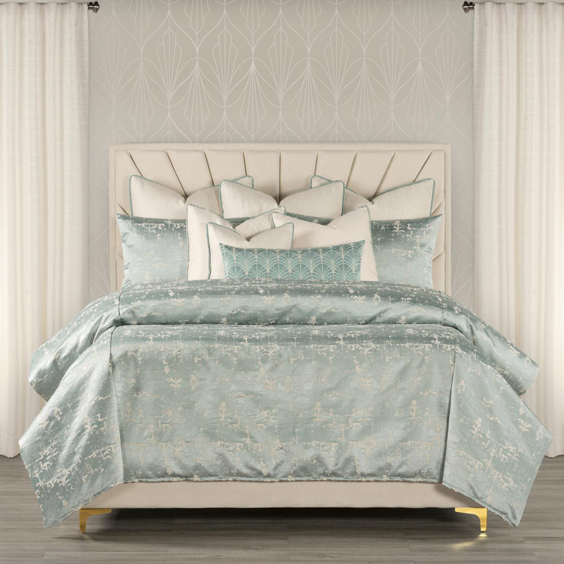 Ensemble de housse de couette et insert East Egg Patina, Très grand californien