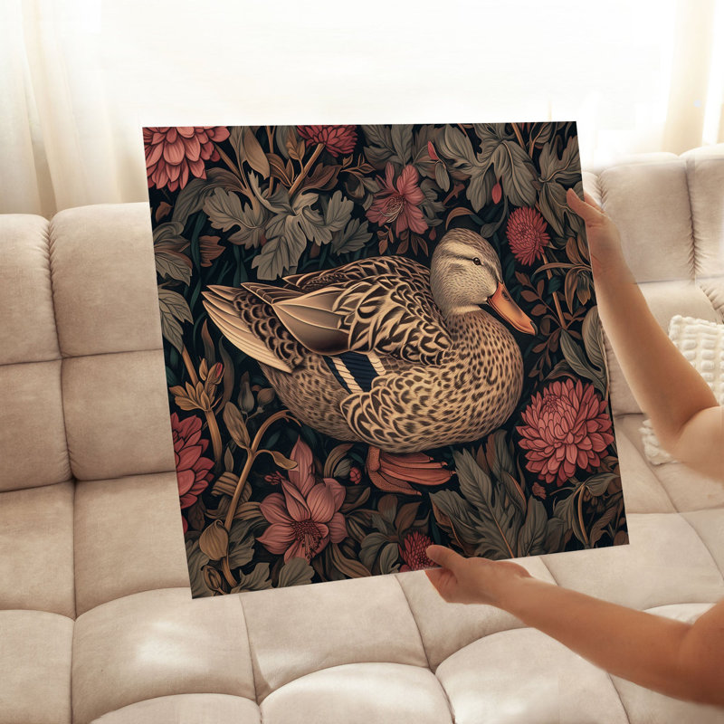 Animaux, reproduction de William Duck, H 20 po x l 20 po
