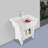 Freestanding Plastic Laundry Sink With Washboard And Faucet-123364181