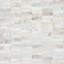 Castella de Blanc Spire 12 in. x 12 in. Honed Marble Mosaic Floor and Wall Tile