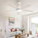 52" Large Ceiling Fan With LED Lights And Remote Control
