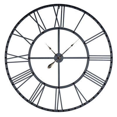 Metal Skeleton Wall Clock