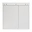Armoire de toilette murale 2 en 1 avec tablettes réglables et portes à fermeture en douceur pour salles de bain modernes-1746026271