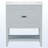 Modern and Simple Bathroom Vanity with Open Style Shelf & Door Shelf-105205759