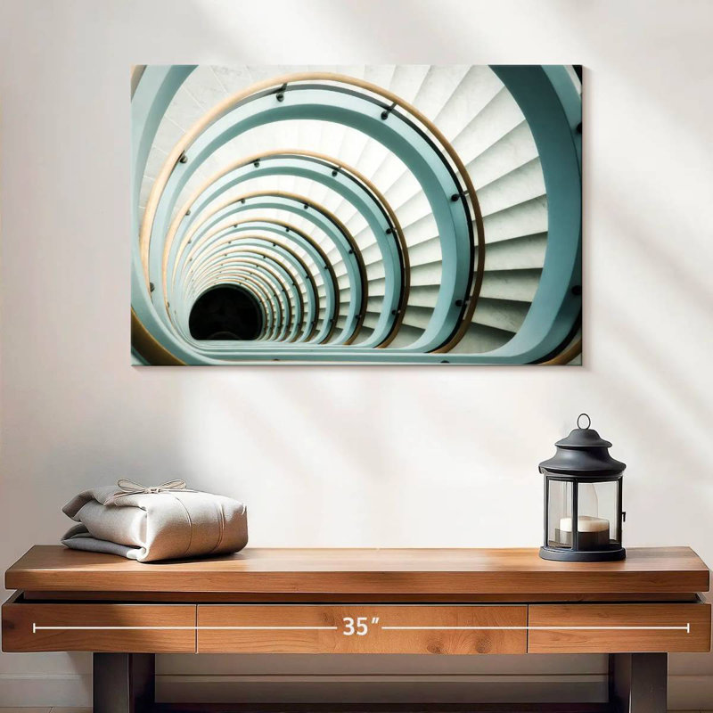 Long Staircase, 16" H x 24" W