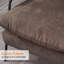 Fauteuil inclinable moderne avec repose-pieds, fauteuil en tissu de lin avec dossier réglable et coussin-889358844