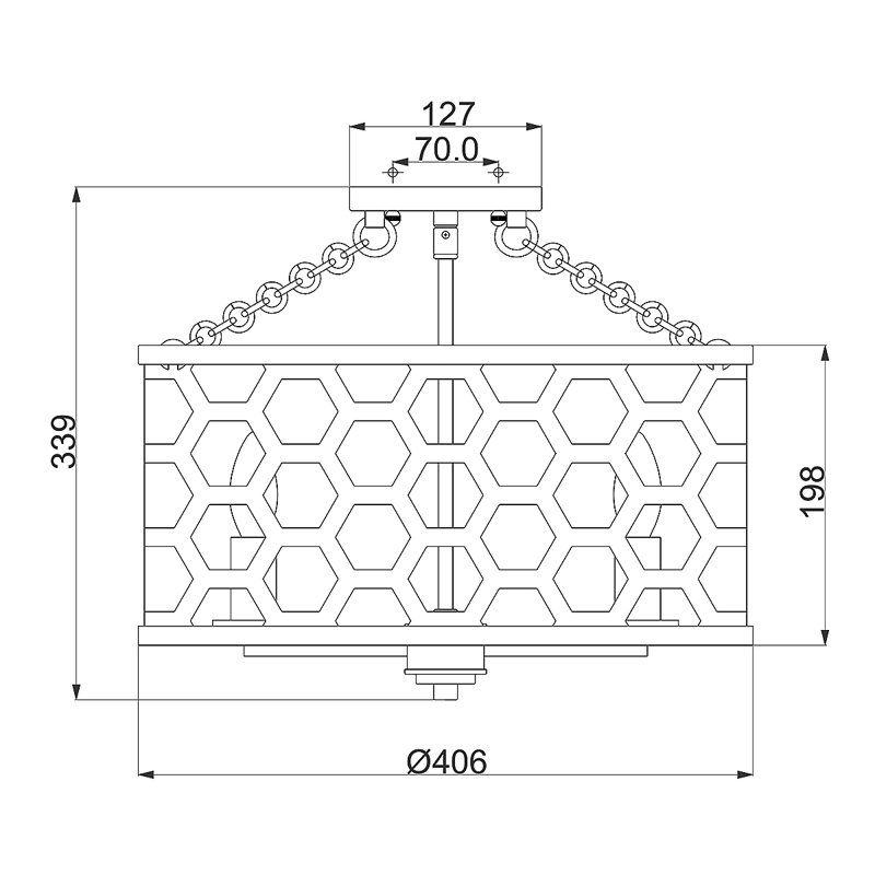 Steen Semi Flush Mount