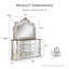Commode 11 tiroirs avec miroir Tarver