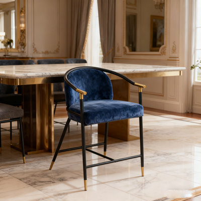Tabouret de comptoir rembourré avec