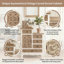 Armoire décorative asymétrique antique en bois sculpté blanc avec 5 tiroirs et une porte de rangement
