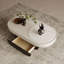 Table basse ovale moderne et minimaliste-106543979