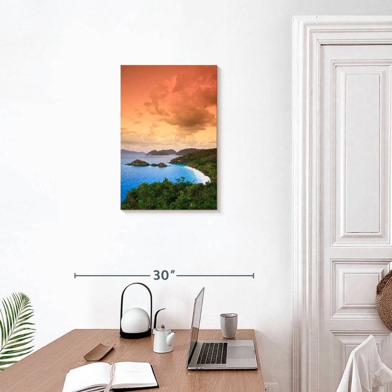 Gillard Trunk Bay Sunset, 24" H x 16" W