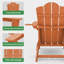 Chaise Adirondack pliante en PEHD Wolak avec porte-gobelet double-586590632