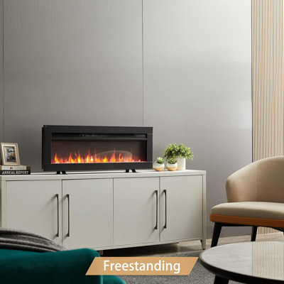 DILTON FLAMEKO Black Electric Fireplace