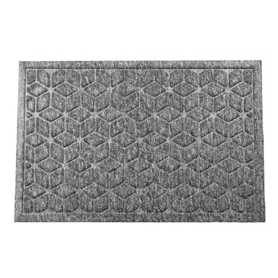 Rubber-Cal Grime Fighter Carpet Mats - 4ft x 6ft Gray