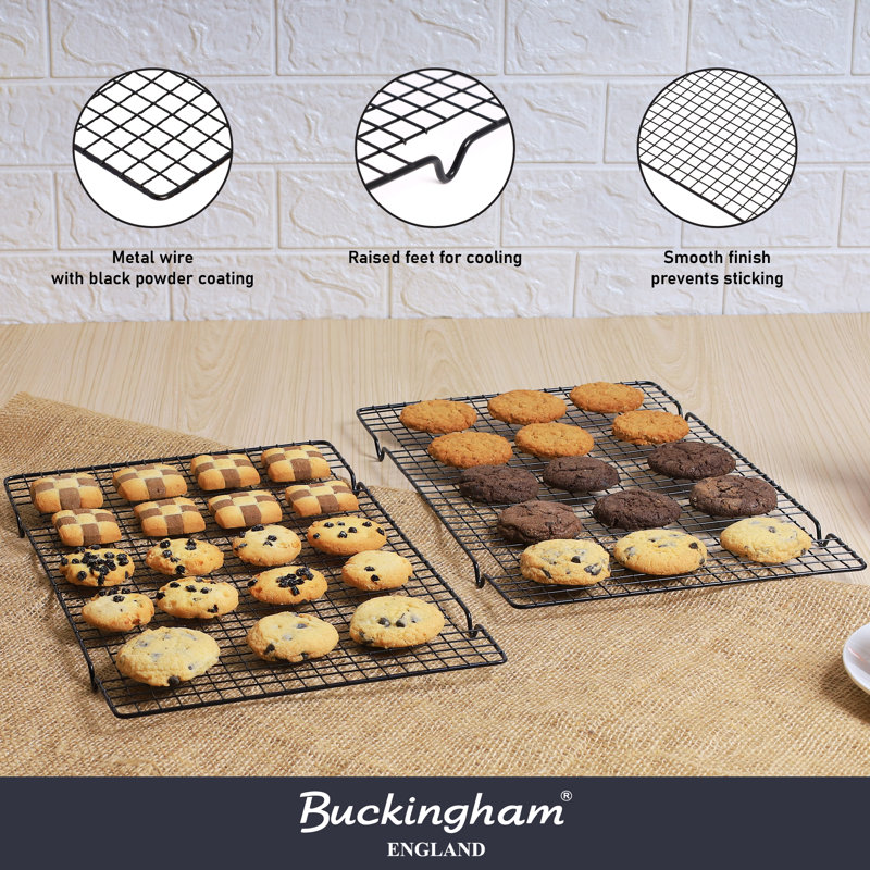 Buckingham Pack of 2 Black Cooling Rack.