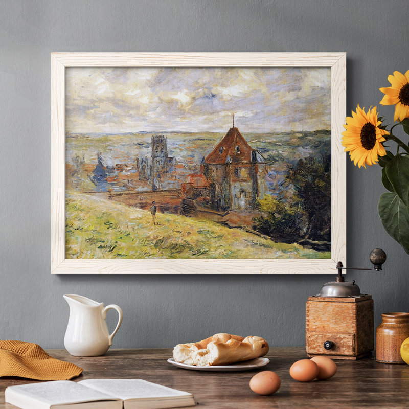 Dieppe, 1882 - Reproduction de photo sur toile simple, Cadre simple blanc, H 18 po x l 26 po x P 1,5 po