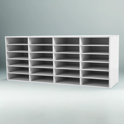 Mail Sorter Organizer for Classroom, Home Office, Library – Sturdy Paper Organizer Storage with Adjustable Slots for Files, Cables, and Daily Essentials