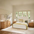 Waynesville 4-Piece Modern Solid Wood Bedroom Set With Oak Texture