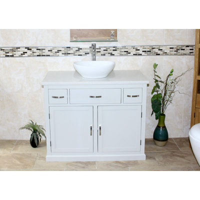 Robie 1000mm Single Bathroom Vanity with Vessel Ceramic Basin