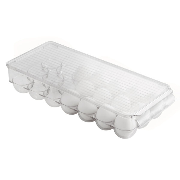  OnDisplay Stackable Acrylic Gravity Egg Tray Holder for Fridge  (Brown, Single Tray) : Appliances