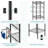 Raey 65.7'' - 105.1'' Walk-In Set-1544529570