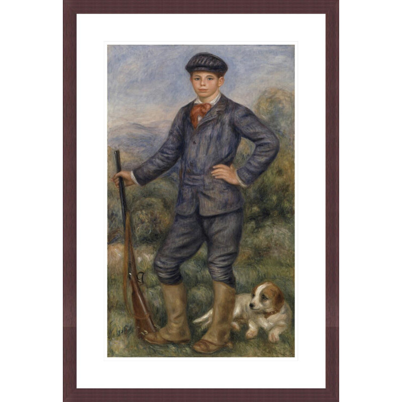 «Jean as a Huntsman» par Pierre-Auguste Renoir, impression giclée encadrée, H 29,5 po x l 20,29 po