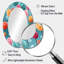 Lollipop Dream Pattern IV - Grand miroir mural ovale sur métal-121275999