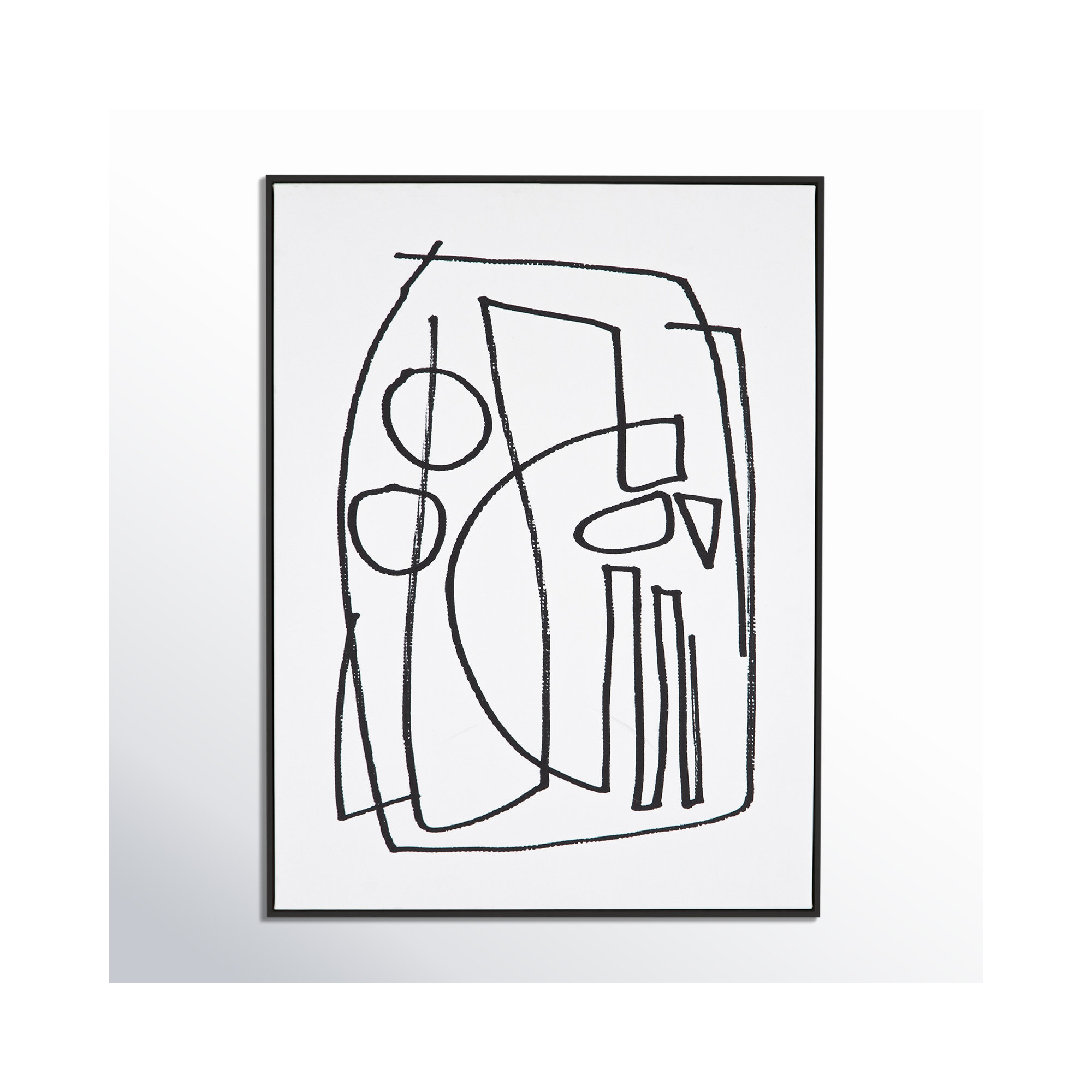Stark 2 by Dan Hobday, Black Floater Framed, 60" H x 40" W x 2" D