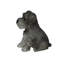 Statue chiot Schnauzer assis