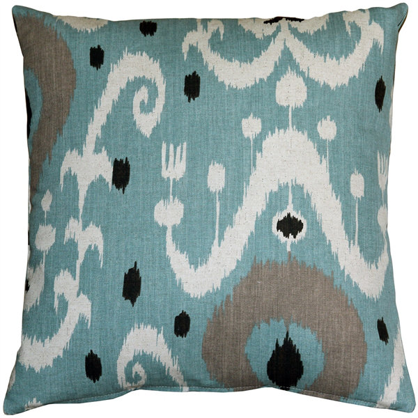 Coussin Indah Ikat, Bleu