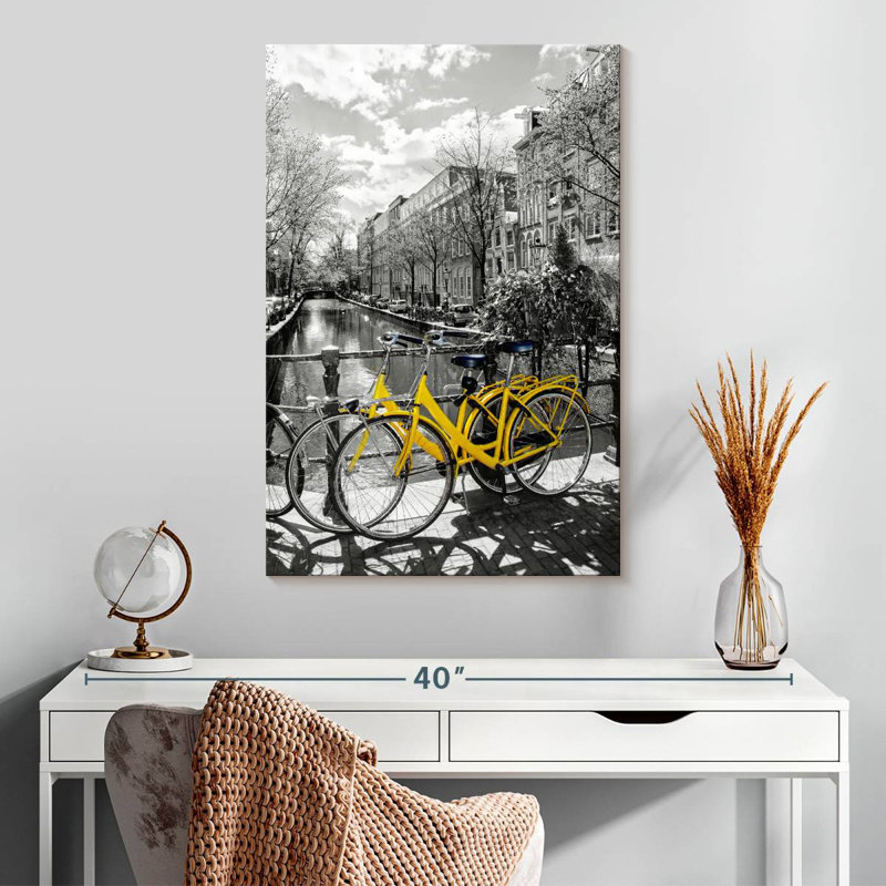 Mehar Yellow Bikes Pop, H 30 po x l 20 po