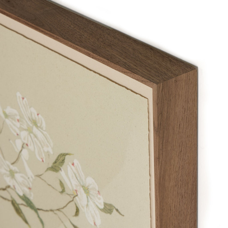 Tan Chinoiserie Painting by Laurel-Dawn Latshaw, 40" H x 26" W