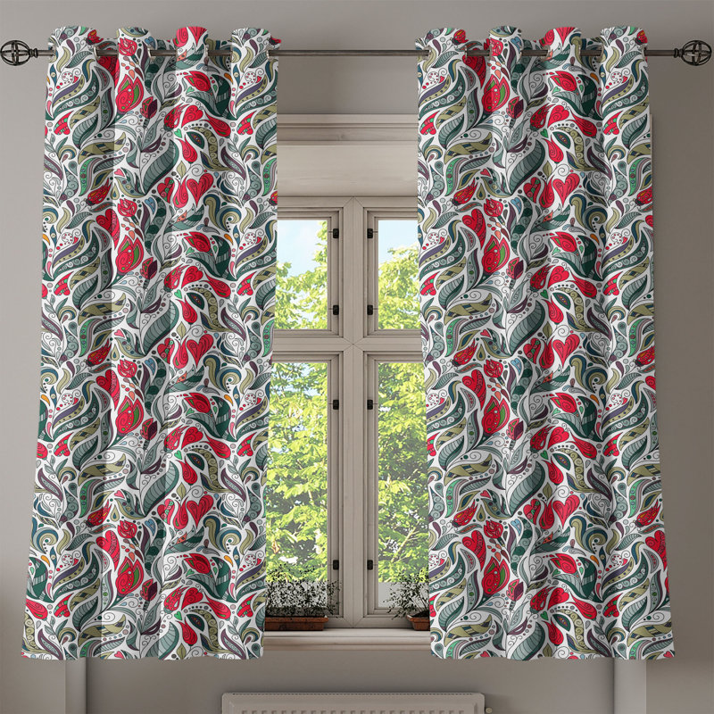 Sateen Blackout Curtains / Drapes Pair, 50" W x 54" L
