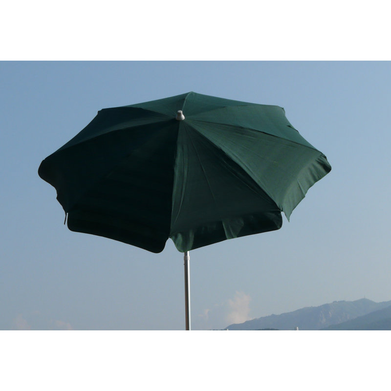 Samuelsson 200cm Beach Parasol, Striped Whitegreen