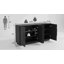 Buffet large noir à 4 portes