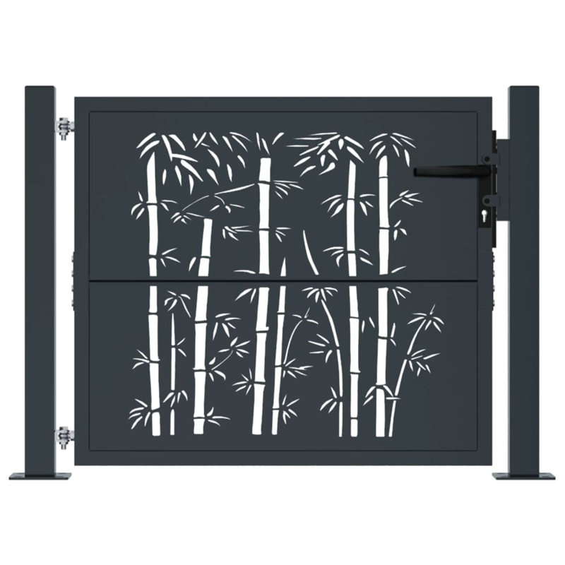 Porte de jardin vidaXL anthracite anthracite 105 x 105 cm
