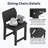 Patio Dining Set for Small Space Morden Dining Chairs Poly Chairs Indoor/outdoor  (Set of 2 )-1454644255