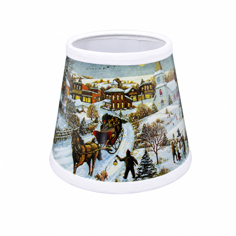 Abat-jour bougie en papier Christmas