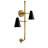 Magda Steel Armed Sconce-654924094