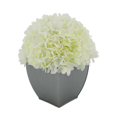 Fabric Hydrangea Arrangement in Pot