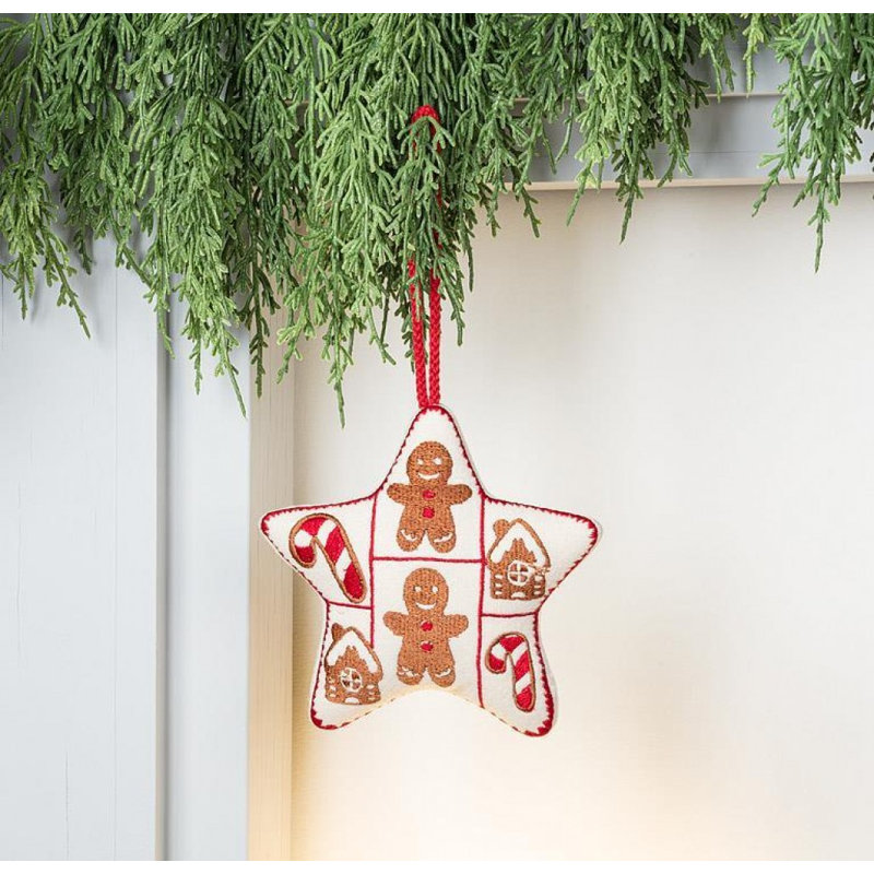 Gingerbread Star Ornament