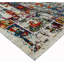 Tapis beige en laine / soie noué à la main 8 pi x 10 pi