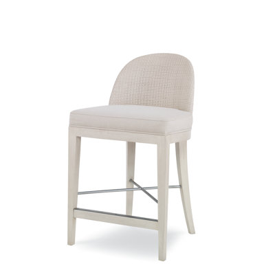 Caribe Upholstered Bar Stool with Solid Wood Frame