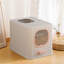 Polyethylene Plastic Enclosed Litter Box with Scoop-1902910505
