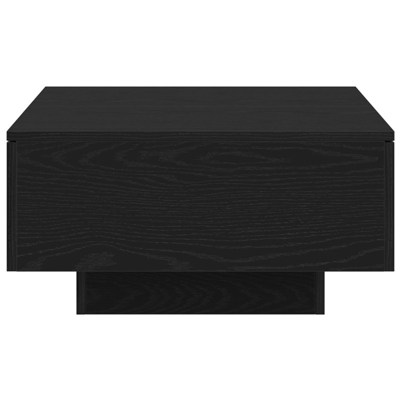 Godfred Pedestal Coffee Table, 90 x 60 x 31 cm (L x W x H), Black Oak